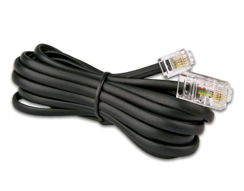 Wirewin Telefonkabel RJ-11 auf RJ-45 10 Meter, schwarz
