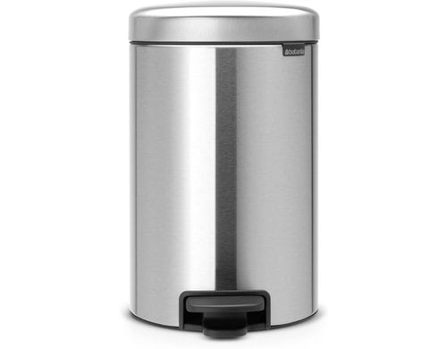 Brabantia NewIcon Treteimer 12 Liter Matt Steel