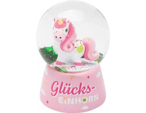Sheepworld Schneekugel Einhorn 6.5 cm, mit Glitter, Polyresin
