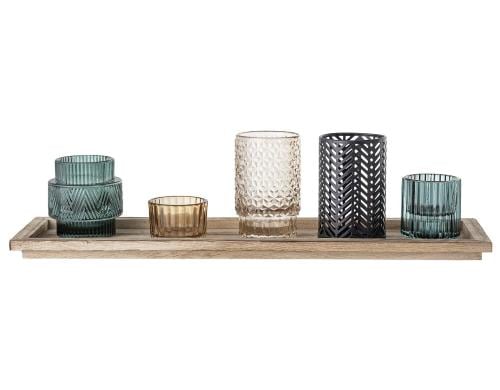 Bloomingville Windlicht Votive 6er Set L43xH10,5xW12,5 cm, 6 Stück