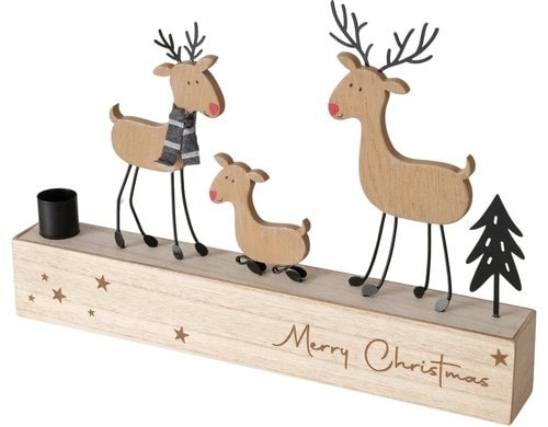 Boltze Kerzenhalter Tima MDF, 31x4x21cm