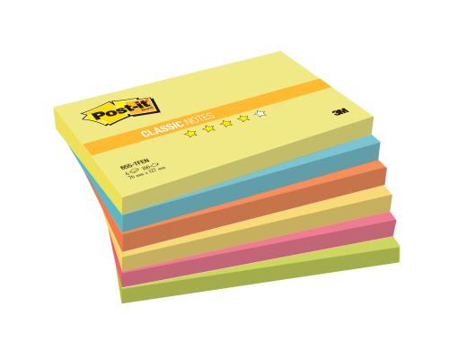 3M Post-it Haftnotiz Energy 127x76 6 Blocks à 100 Blatt, 76x76mm