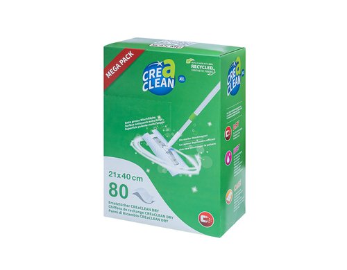 CREaCLEAN Ersatztücher trocken XL 80 Stück