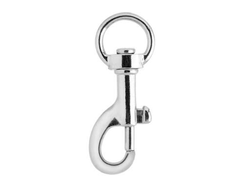 Glorex Anhänger mit Karabiner chrom 48 mm, 2 Stück