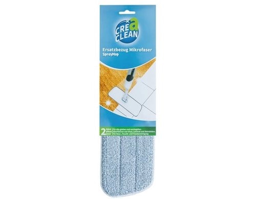 CREaCLEAN Mikrofaser Universal Wischbezug CREaCLEAN SprayMop, 2er Set