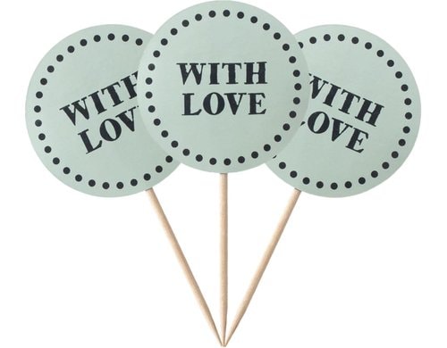 Demmler Deko Picker with Love 8 Stk, 42x90mm