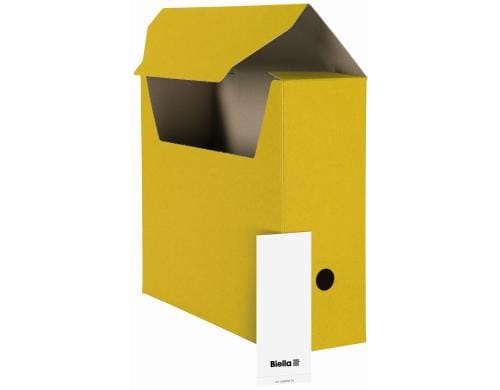 Biella Archivschachtel A4 10 Stück 27x33x10 cm, gelb