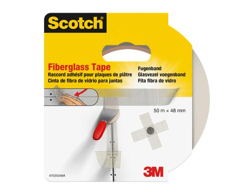 3M Scotch Doppelseitiges Klebeband Fugen 48 mm x 50 m, Weiss