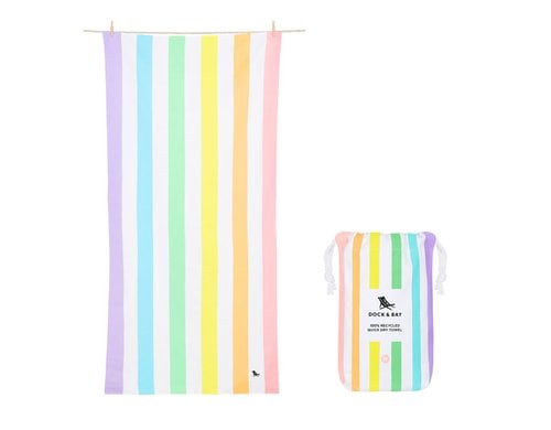 Dock& Bay Strandt. Kids M Unicorn Waves Polyester/Polyamid, 70x130 cm