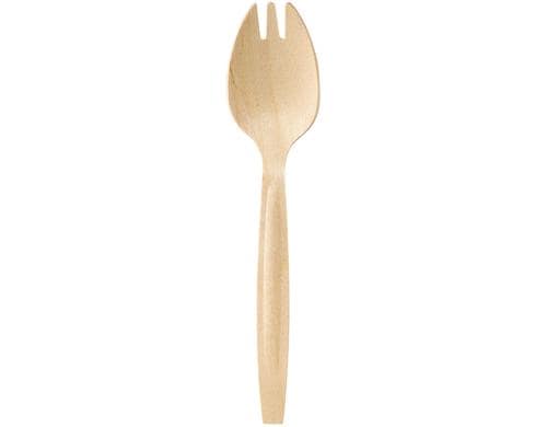 Biopak Göffel 14,7 cm 1atürlich 100 Stück, Holz Birke, China