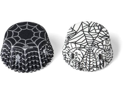 Decora Backförmchen Halloween Spinnen ø 50 x 32 h mm Verpackung : 36 Stück