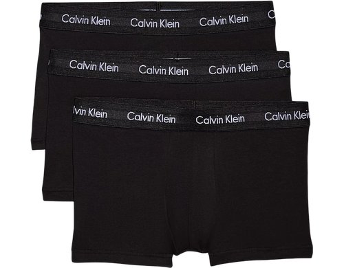 Calvin Klein 3P Low Rise Trunk Black/White/Black, L