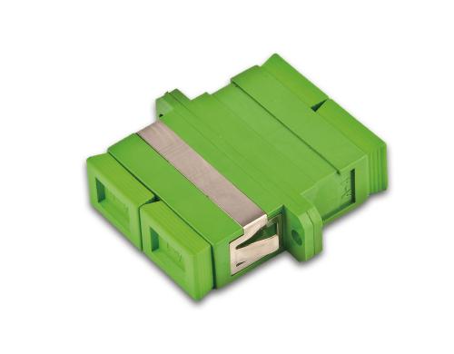 Lightwin LWL Kupplung SC-SC APC, Duplex Singlemode, plastik, grün