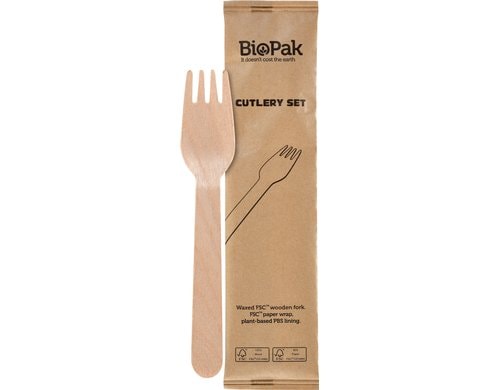 Duni Petit Gabel Holz einzeln verpackt 250 Stk.