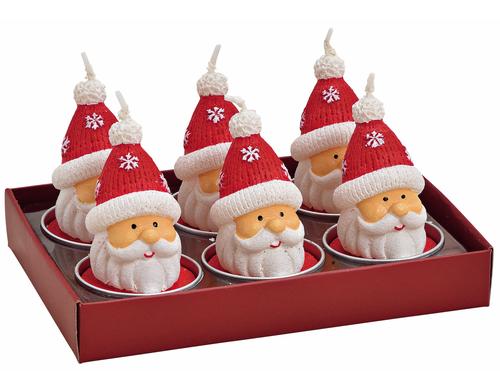 G. Wurm Teelicht Samichlaus, 6er Set (B/H/T) 14x7x10cm