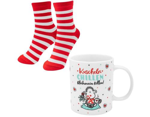 Sheepworld Tasse-Socken-Set Chill Grösse 36 - 40, waschbar (40 Grad)