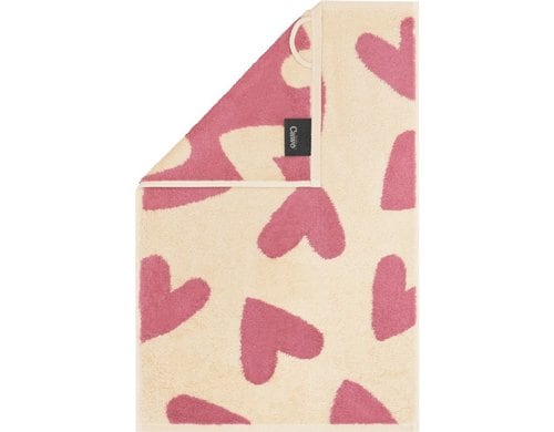 Cawö Gästetuch Heart Beats pink 30 x 50