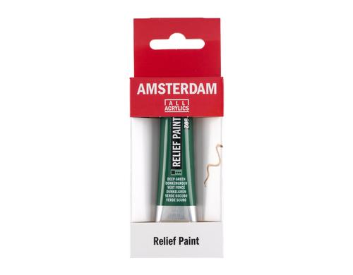 Amsterdam Acrylfarbe Reliefpaint 20ml, Farbe Tiefgrün