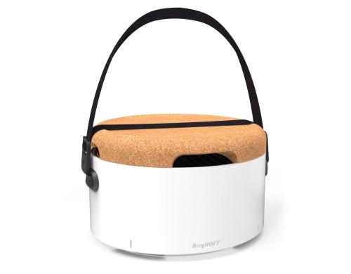 BergHOFF Holzkohle Tischgrill weiss 35cm, Studio Linie