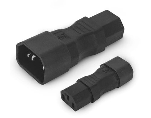 Alpha Elettronica Netzadapter C13 - C14 gerade, C13 Buchse, C14 Stecker