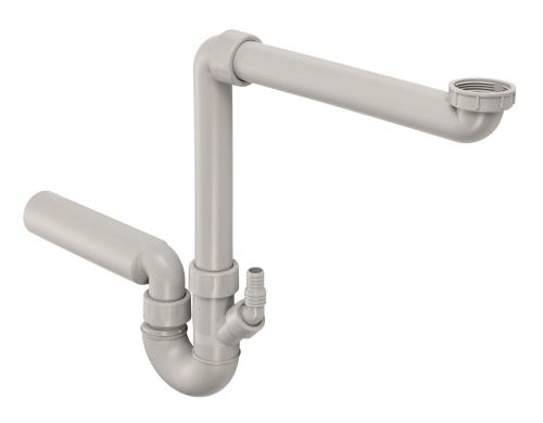 GEBERIT Spültisch-Garnitur grau / 1-teilig