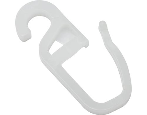 Gardinia Faltenlegehaken, Weiss 10 Stück