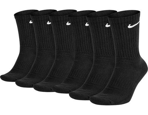 Nike Cushioned Training Crew Sock 6-Pack Grösse 38-42, Farbe: schwarz