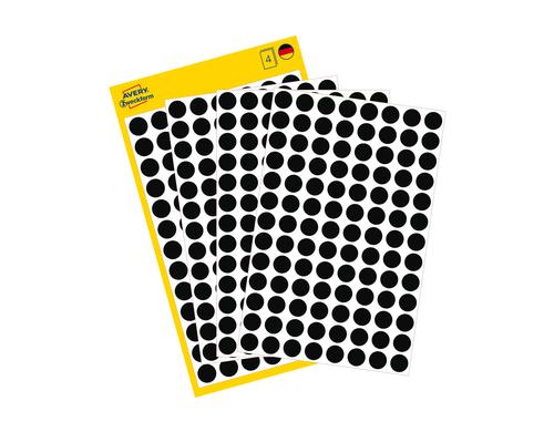 Avery Zweckform Etik. 8mm Markierungspunkt Inhalt: 416 Etik. / 4 Blatt