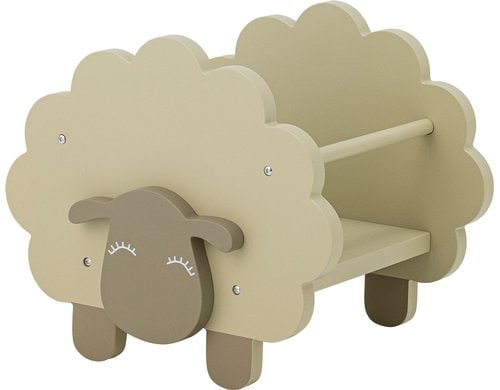 Bloomingville Bücherregal Dolly Schaf Holz, 30.5x30x35 cm (LxHxT), Grau