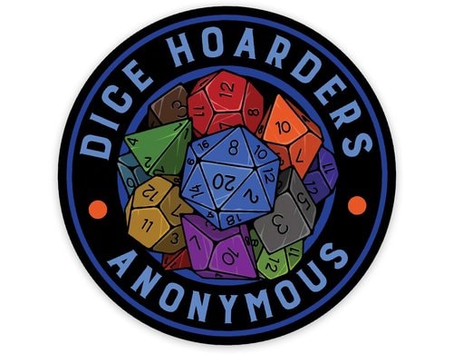 Dice Hoarders Anon Sticker