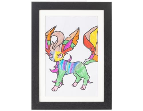 COCON Bilderrahmen schwarz Für Zeichnungen A4, 35x25x4cm