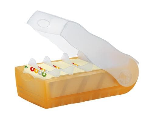 HAN Karteibox A7 quer 100 Karten, transluzent-orange
