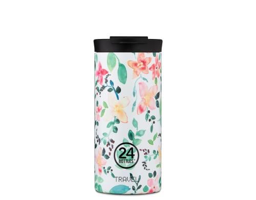 24Bottles Travel Tumbler 600ml Little Buds Volumen: 600ml, doppelwandig Edelstahl
