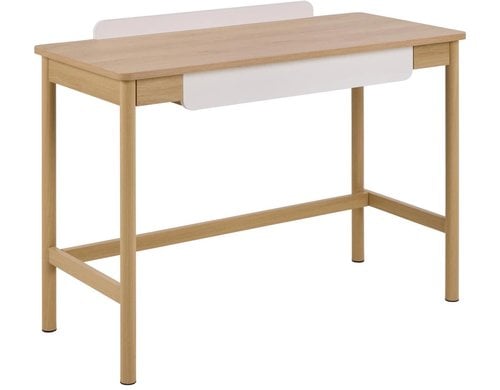 AC Design Bürotisch Alpena braun 110x50x75 cm (LxBxH) Eiche