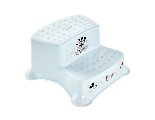 keeeper 2-Stufen Schemel mit Anti-Rutsch Mickey, blau