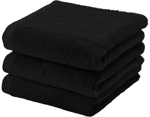 Aquanova Handtuch London, 55x100 cm Schwarz, 100%ÄgyptischeBaumwolle, 600 gr/m²