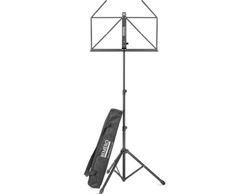 Bemero MSS-3095BK Notenständer solide, faltbar, inkl. Tragetasche, schwarz