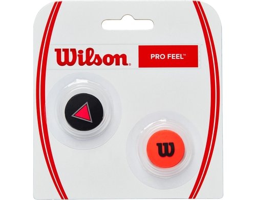 Wilson Tennis Dämpfer Pro Feel Clash 2er-Pack, rot/schwarz