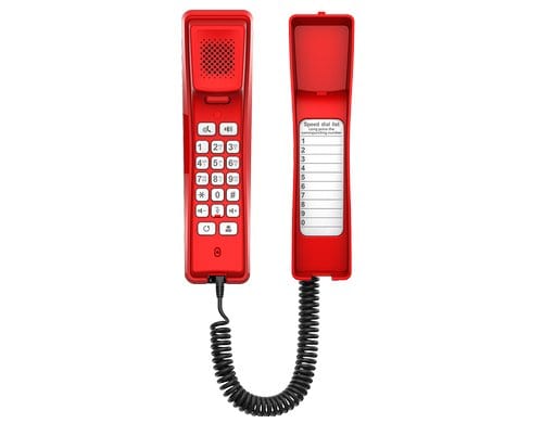 Fanvil H2U Rot SIP-Hotel-Wand- oder Tischtelefon