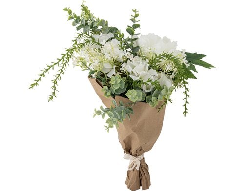 Bloomingville Blumenstrauss Lustre, Weiss 23x43 cm (DxH), Kunstblumen