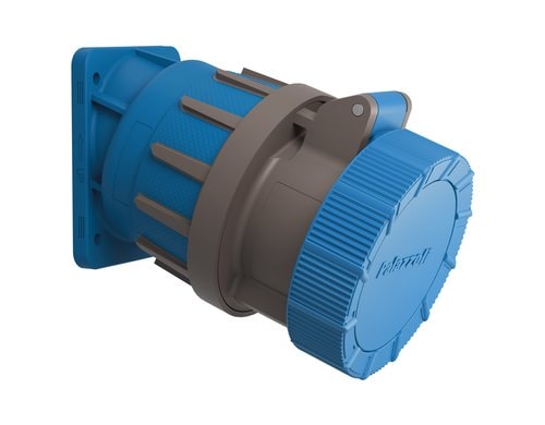 Steffen Palazzoli CEE Rotor 20° Wink-Steckd 16/3, 2LPE, 230V, 6h, IP66/67/69 vernickelt