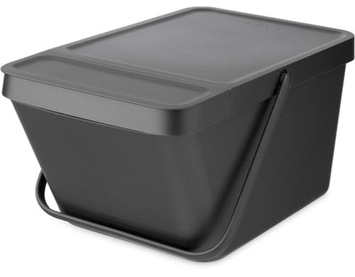 Brabantia Sort & Go Recyclingbehälter Inhalt 20 Liter, Grey