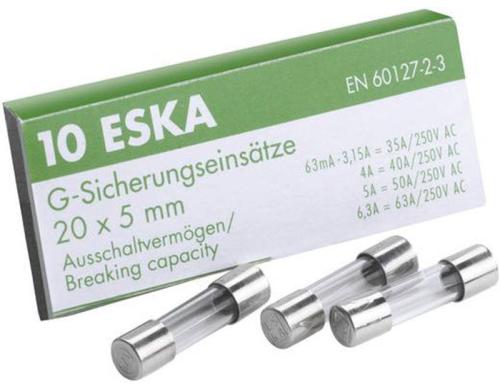 ESKA Feinsicherungen 5x20 SPT 3.15A Sand, 10 Stück