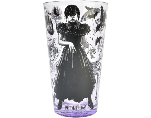 Wednesday - Glas 460ml Fanartikel aus dem Wednesday-Universum