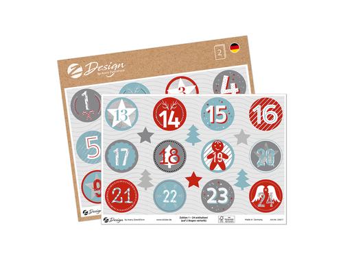 Avery Zweckform Motivsticker A5 Zahlen 1-24