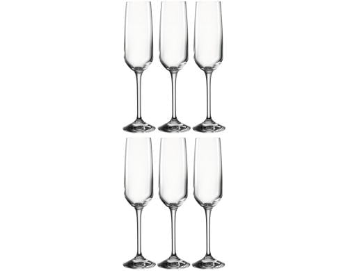 Montana Champagnerglas Vivid 190mll 6 Stück, D: 4  H: 23cm