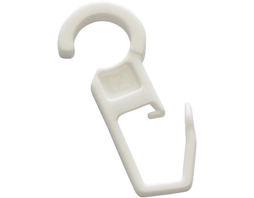 Gardinia Faltenlegehaken, 10 Stück, Weiss für Gardinenringe Öse D: 10 mm