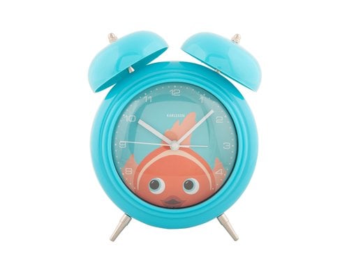 KARLSSON Wecker Peekaboo Goldfisch Alarm clock Peekaboo Goldfish light blue
