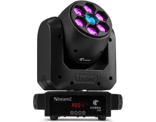 BeamZ COBRA 160 Moving Head Wash, LED, 6x10W, B-Eye