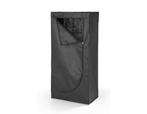 EASYmaxx Stoffschrank mit Reissverschluss 70x46x148cm schwarz